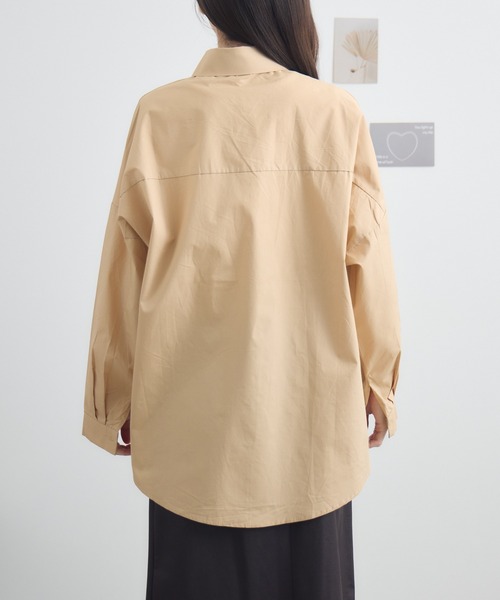 RU.TI.LE(ルチル)の「【RU.TI.LE】オーバーカラーシャツ(シャツ/ブラウス・レディース・ラベンダー/ホワイト/ベージュ・MEDIUM)」の4枚目の写真