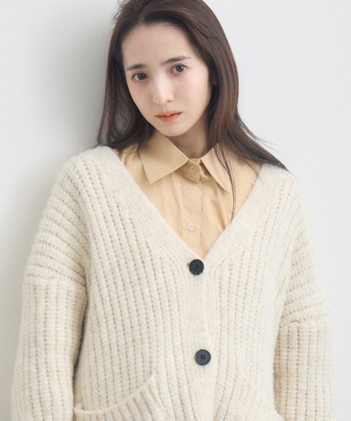 RU.TI.LE(ルチル)の「【RU.TI.LE】オーバーカラーシャツ(シャツ/ブラウス・レディース・ラベンダー/ホワイト/ベージュ・MEDIUM)」の10枚目の写真