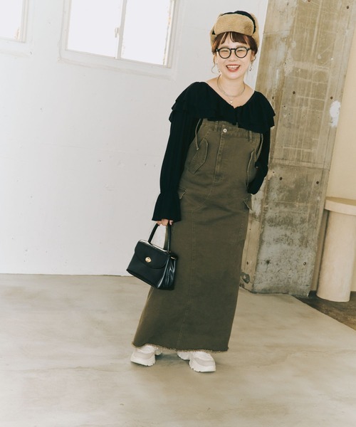 LOWRYS FARM(ローリーズファーム)の「【mamiプロデュース】ふわもこボアキャップ 588071(ハット・レディース・ゴールド/チャコールグレー/ブラック・FREE)」の2枚目の写真