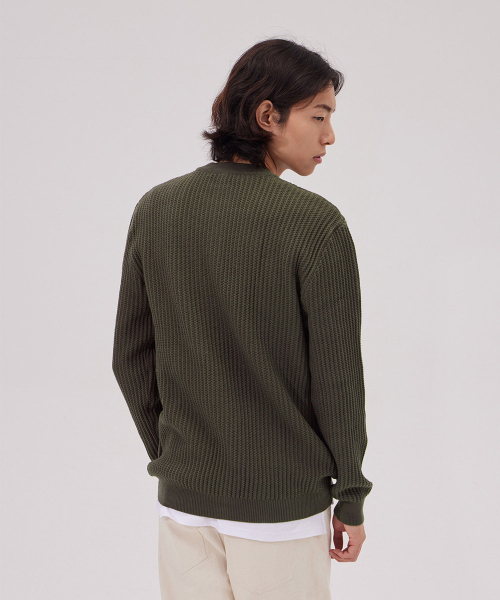 MAKEITTO(メイキット)の「デイリービスコースヘンリーネックニット_グレー(ニット/セーター・メンズ・その他・XX-LARGE/X-LARGE/LARGE/MEDIUM)」の5枚目の写真
