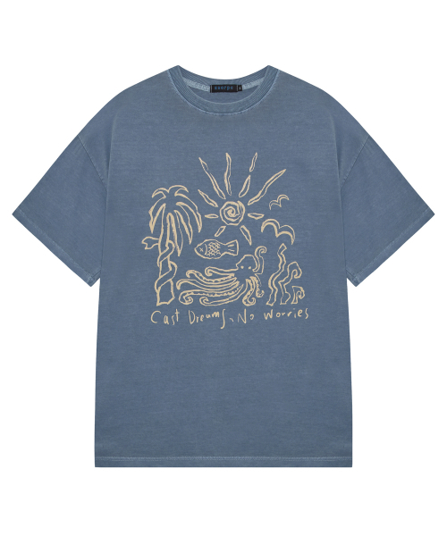SSERPE(セルぺ)の「キャストドリームノーウォリスピグメント半袖ライトブルー(Tシャツ/カットソー・レディース・その他・MEDIUM/LARGE)」の1枚目の写真