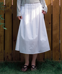 BUT'TON（ボッタン）の「Ticking Flare Skirt (Ivory)（スカート）」