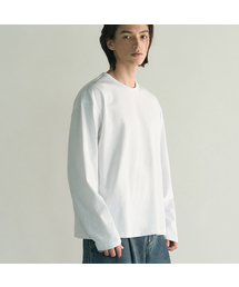 レイヤードクロップ長袖Tシャツ[ホワイト]