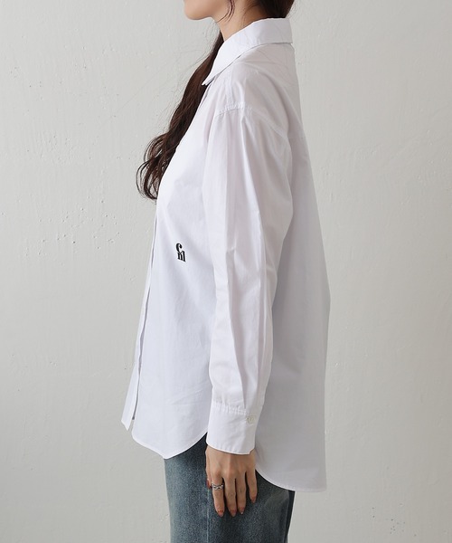 COLONY 2139(コロニートゥーワンスリーナイン)の「刺繍ロゴコットンシャツ(シャツ/ブラウス・レディース・サックスブルー/ホワイト・FREE)」の19枚目の写真