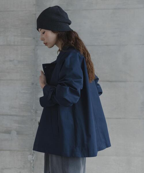 URBAN RESEARCH Sonny Label（アーバンリサーチサニーレーベル）の「撥水ショートトレンチコート（トレンチコート・レディース・ネイビー/ベージュ・38/36）」の18枚目の写真