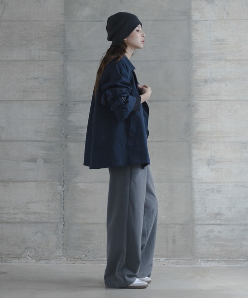 URBAN RESEARCH Sonny Label（アーバンリサーチサニーレーベル）の「撥水ショートトレンチコート（トレンチコート・レディース・ネイビー/ベージュ・38/36）」の16枚目の写真