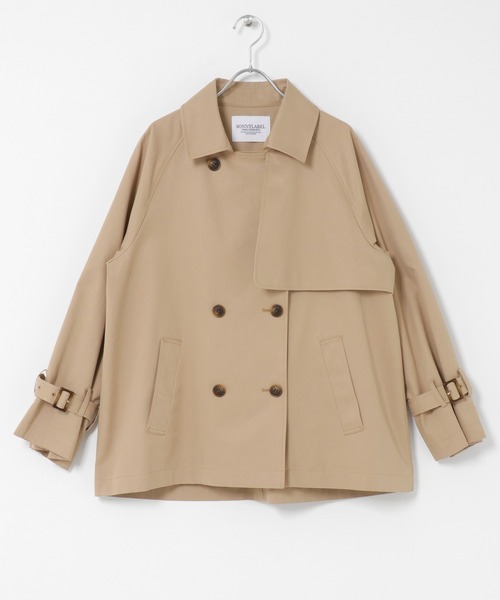 URBAN RESEARCH Sonny Label（アーバンリサーチサニーレーベル）の「撥水ショートトレンチコート（トレンチコート・レディース・ネイビー/ベージュ・38/36）」の18枚目の写真