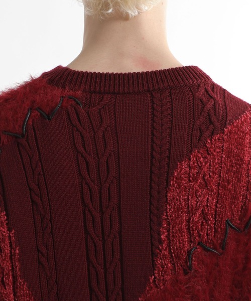HARE(ハレ)の「TSUNAGARIニットプルオーバー(HARE)(ニット/セーター・メンズ・ボルドー/ブラック・FREE)」の21枚目の写真