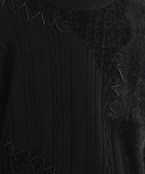 HARE(ハレ)の「TSUNAGARIニットプルオーバー(HARE)(ニット/セーター・メンズ・ボルドー/ブラック・FREE)」の22枚目の写真