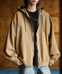 EFFECTION（エフェクション）の「【neos】ルーズシルエット ヴィンテージライク ツイル デニム 迷彩 ジップ パーカー フードジャケット（パーカー）」