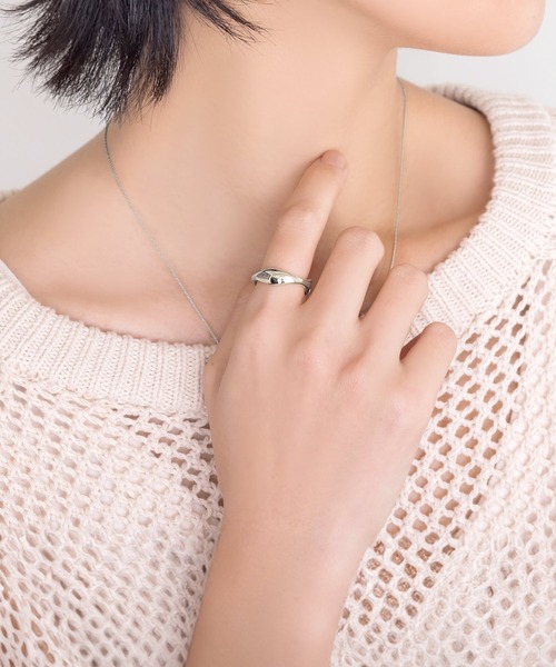 Cream dot.(クリームドット)の「【サージカルステンレス】艶めくメタルウェーブラインのステンレス製リング(リング・レディース・ピンクゴールド/シルバー/ゴールド・20号/23号/12号/17号/15号)」の8枚目の写真