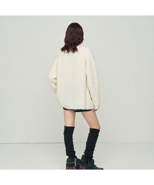 LCDC TM(エルシーディーシーティーエム)の「FUZZY OVERSIZED CARDIGAN(カーディガン/ボレロ・レディース・ブラック・ONE SIZE)」の8枚目の写真
