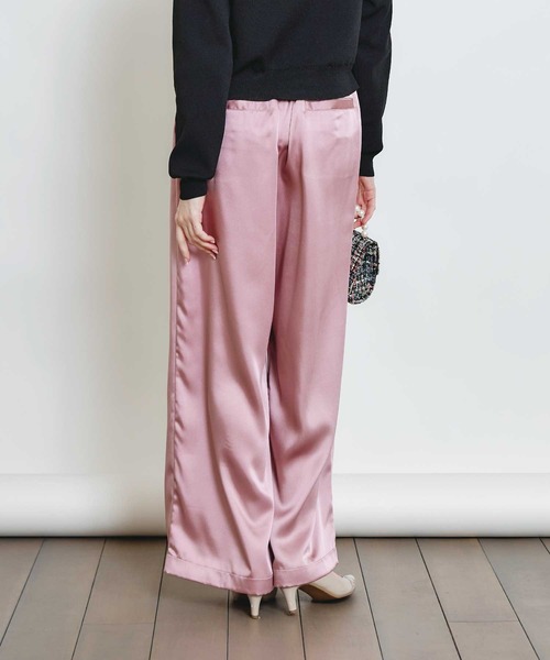 PICCIN(ピッチン)の「ヘミングサテンパンツ(その他パンツ・レディース・シャンパン/ピンク/ブラック・S/M)」の6枚目の写真