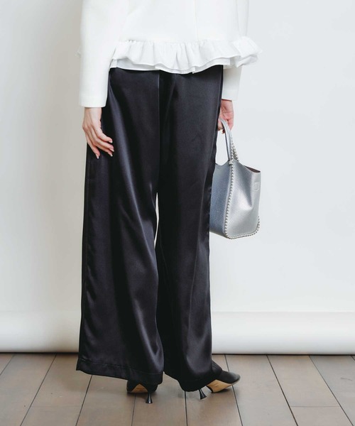 PICCIN(ピッチン)の「ヘミングサテンパンツ(その他パンツ・レディース・シャンパン/ピンク/ブラック・S/M)」の12枚目の写真