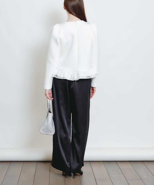 PICCIN(ピッチン)の「ヘミングサテンパンツ(その他パンツ・レディース・シャンパン/ピンク/ブラック・S/M)」の15枚目の写真