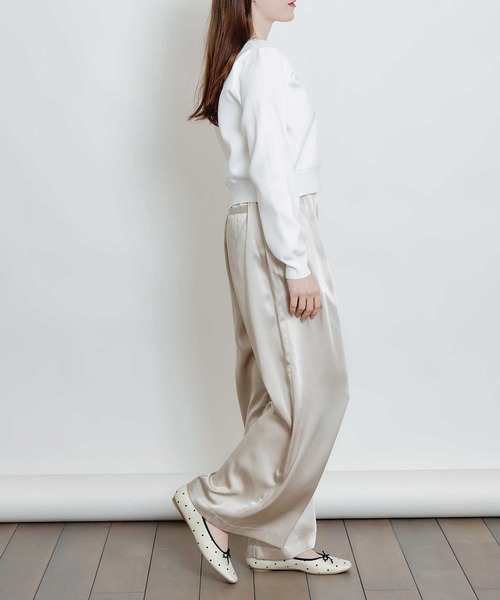 PICCIN(ピッチン)の「ヘミングサテンパンツ(その他パンツ・レディース・シャンパン/ピンク/ブラック・S/M)」の21枚目の写真