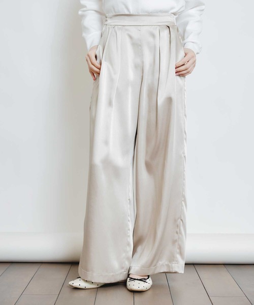 PICCIN(ピッチン)の「ヘミングサテンパンツ(その他パンツ・レディース・シャンパン/ピンク/ブラック・S/M)」の17枚目の写真