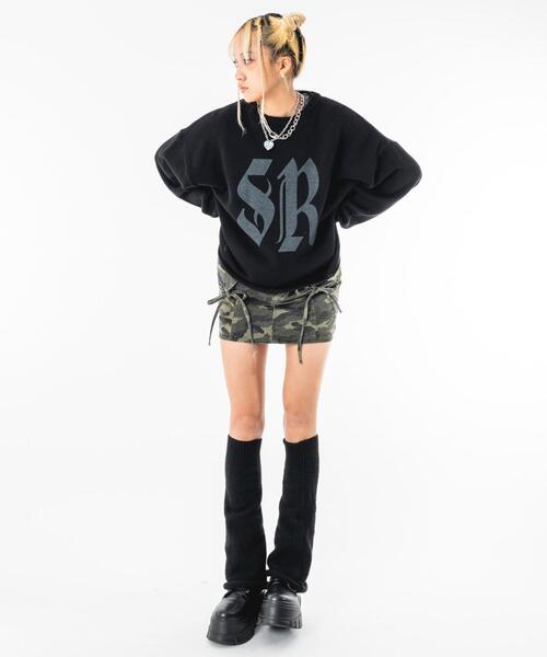 SHORT ROUND（ショートラウンド）の「SHORT ROUND/【26年春夏新作】ビッグロゴニットプルオーバー（ニット/セーター・メンズ・ブラック・LARGE/MEDIUM）」の19枚目の写真