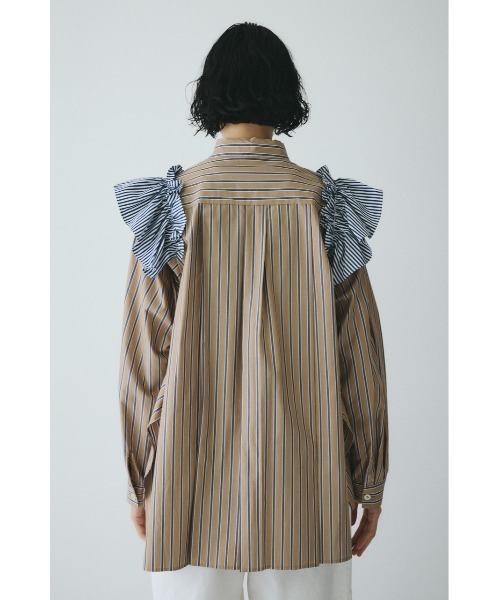 HeRIN.CYE(ヘリンドットサイ)の「Frill sleeve shirt フリルスリーブシャツ(シャツ/ブラウス・レディース・ベージュ系その他/ブルー系その他・FREE)」の11枚目の写真