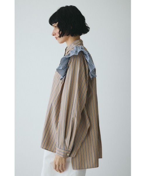 HeRIN.CYE(ヘリンドットサイ)の「Frill sleeve shirt フリルスリーブシャツ(シャツ/ブラウス・レディース・ベージュ系その他/ブルー系その他・FREE)」の12枚目の写真