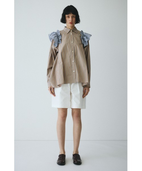 HeRIN.CYE(ヘリンドットサイ)の「Frill sleeve shirt フリルスリーブシャツ(シャツ/ブラウス・レディース・ベージュ系その他/ブルー系その他・FREE)」の13枚目の写真