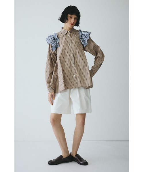 HeRIN.CYE(ヘリンドットサイ)の「Frill sleeve shirt フリルスリーブシャツ(シャツ/ブラウス・レディース・ベージュ系その他/ブルー系その他・FREE)」の14枚目の写真