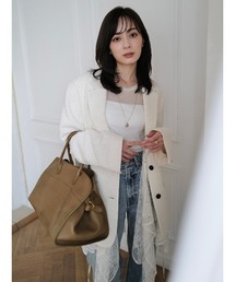 anuans（アニュアンス）の「ツイードシングルオーバージャケット（その他アウター）」