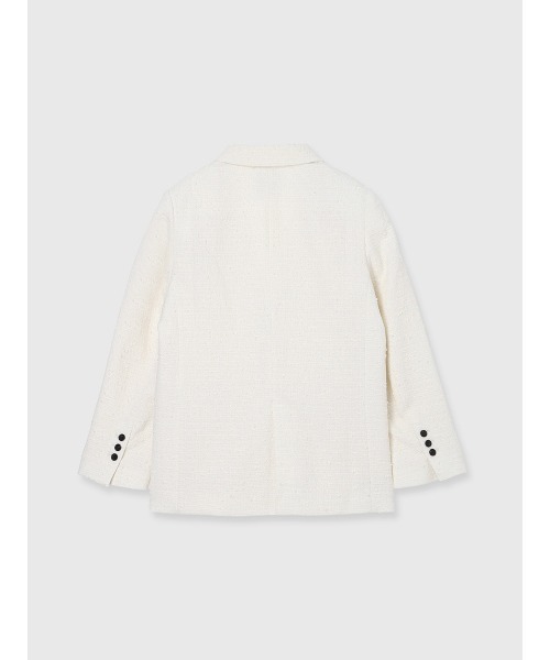 anuans（アニュアンス）の「ツイードシングルオーバージャケット（その他アウター・レディース・アイボリー・F）」の2枚目の写真