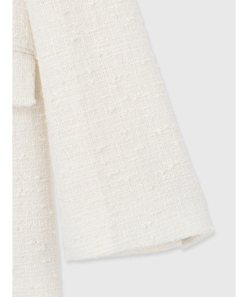 anuans（アニュアンス）の「ツイードシングルオーバージャケット（その他アウター・レディース・アイボリー・F）」の5枚目の写真