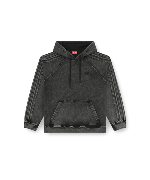 DIESEL（ディーゼル）の「メンズ プルオーバーパーカー S-ALTBOXT-HOOD（パーカー・メンズ・ブラック系その他・LARGE/MEDIUM/SMALL/X-LARGE/X-SMALL）」の5枚目の写真