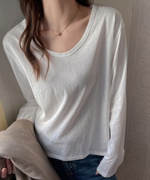 c.u.l（シーユーエル）の「シンプル ロンティー クルーネック インナーカットソー culw870（Tシャツ/カットソー）」