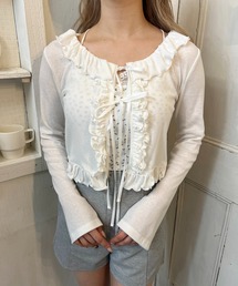 PHILLY（フィリー）の「針抜きフリルカーディガン（カーディガン/ボレロ）」