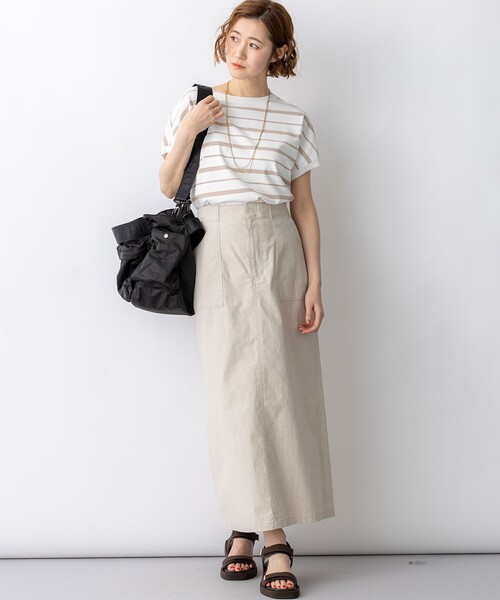 23区 S(ニジュウサンクチイサイサイズ)の「スラブツイルストレッチ Iライン スカート(スカート・レディース・ベージュ系1/カーキ系/ネイビー系1・30/34/32)」の22枚目の写真