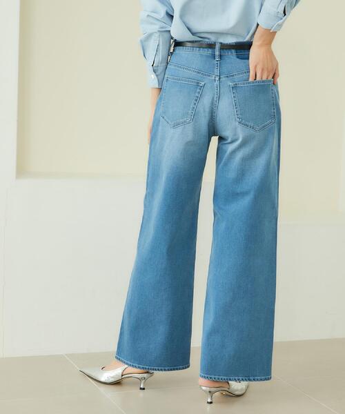 UNTITLED（アンタイトル）の「【新作デニム/快適に美シルエット見せ】MAKE×DENIM WIDE（デニムパンツ・レディース・ブルー/ブルー系その他・00/01/02/03/04/42/44/46/48/50）」の3枚目の写真