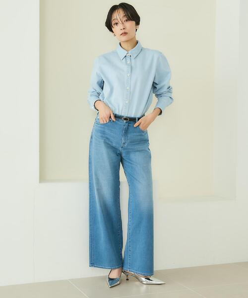 UNTITLED（アンタイトル）の「【新作デニム/快適に美シルエット見せ】MAKE×DENIM WIDE（デニムパンツ・レディース・ブルー/ブルー系その他・00/01/02/03/04/42/44/46/48/50）」の5枚目の写真