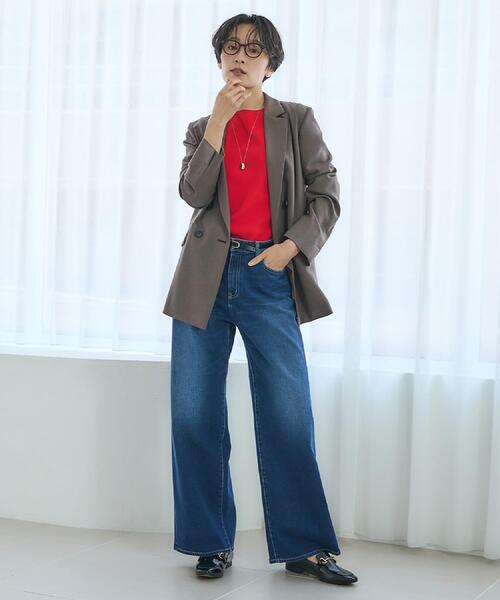 UNTITLED（アンタイトル）の「【新作デニム/快適に美シルエット見せ】MAKE×DENIM WIDE（デニムパンツ・レディース・ブルー/ブルー系その他・00/01/02/03/04/42/44/46/48/50）」の14枚目の写真