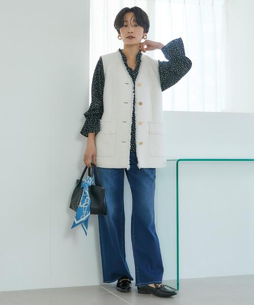 UNTITLED（アンタイトル）の「【新作デニム/快適に美シルエット見せ】MAKE×DENIM WIDE（デニムパンツ・レディース・ブルー/ブルー系その他・00/01/02/03/04/42/44/46/48/50）」の15枚目の写真