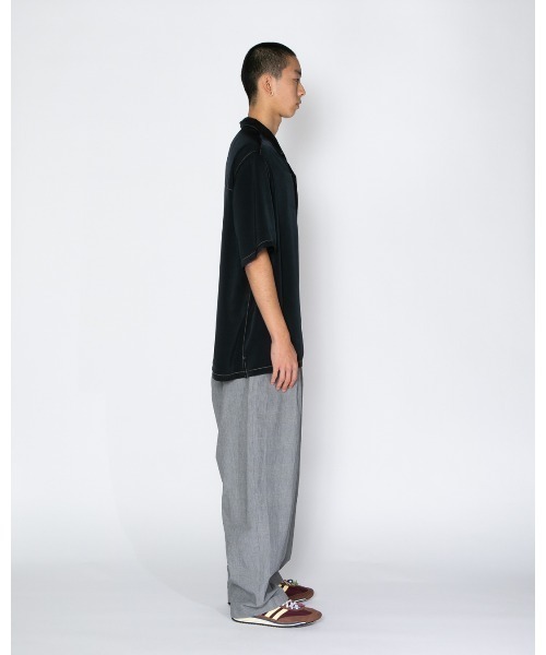 APPLEBUM（アップルバム）の「Feminish Satin Aloha Shirt（Tシャツ/カットソー・メンズ・ブルー/ブラック・MEDIUM/LARGE/X-LARGE）」の7枚目の写真