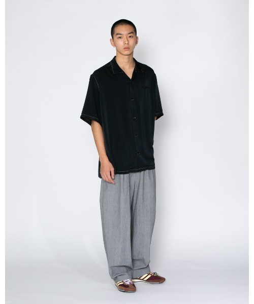 APPLEBUM（アップルバム）の「Feminish Satin Aloha Shirt（Tシャツ/カットソー・メンズ・ブルー/ブラック・MEDIUM/LARGE/X-LARGE）」の8枚目の写真