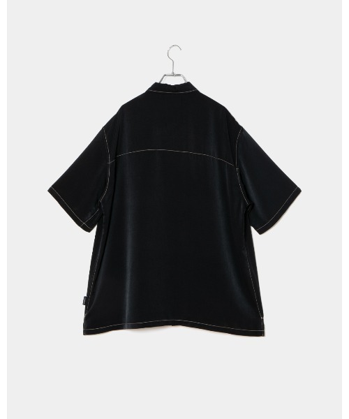 APPLEBUM（アップルバム）の「Feminish Satin Aloha Shirt（Tシャツ/カットソー・メンズ・ブルー/ブラック・MEDIUM/LARGE/X-LARGE）」の9枚目の写真