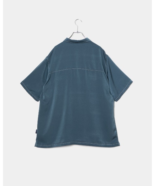 APPLEBUM（アップルバム）の「Feminish Satin Aloha Shirt（Tシャツ/カットソー・メンズ・ブルー/ブラック・MEDIUM/LARGE/X-LARGE）」の21枚目の写真