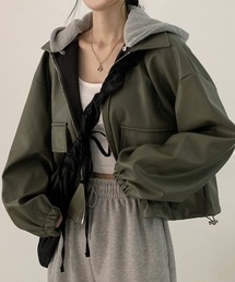 semuse（セミューズ）の「スウェットフード付ブルゾン（ブルゾン）」