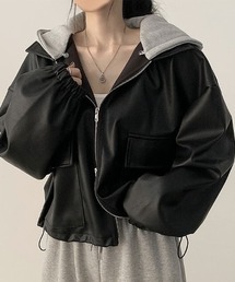 semuse（セミューズ）の「スウェットフード付ブルゾン（ブルゾン）」