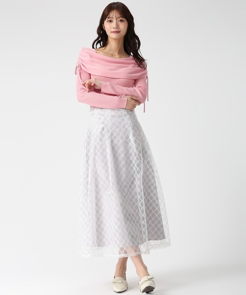 MISCH MASCH(ミッシュマッシュ)の「2026春夏新作 スパンコール刺繍スカート(スカート・レディース・アイボリー/グレー・S/M)」の11枚目の写真
