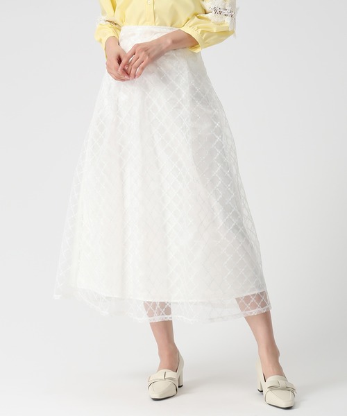 MISCH MASCH(ミッシュマッシュ)の「2026春夏新作 スパンコール刺繍スカート(スカート・レディース・アイボリー/グレー・S/M)」の13枚目の写真