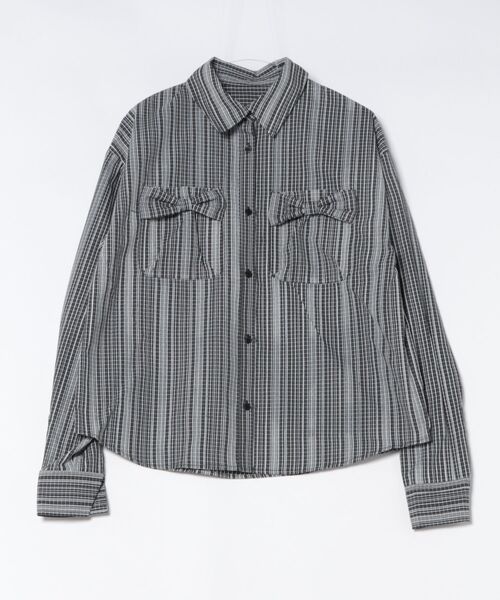 nemne store(ネンネストア)の「チェックリボンレースptブラウス(シャツ/ブラウス・レディース・ブラック系/ブラウン系/サックスブルー系・SMALL/MEDIUM)」の11枚目の写真