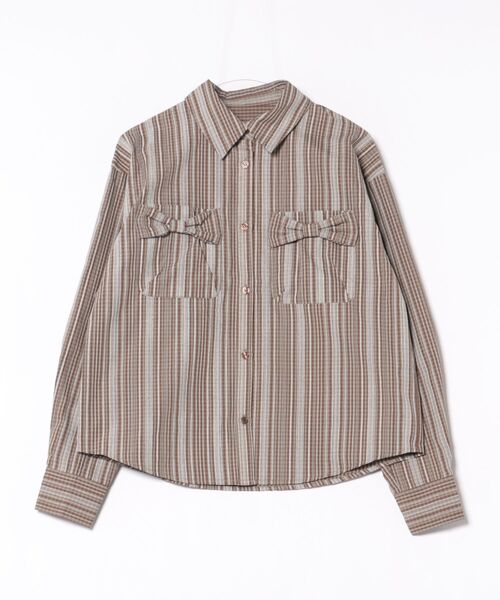 nemne store(ネンネストア)の「チェックリボンレースptブラウス(シャツ/ブラウス・レディース・ブラック系/ブラウン系/サックスブルー系・SMALL/MEDIUM)」の10枚目の写真