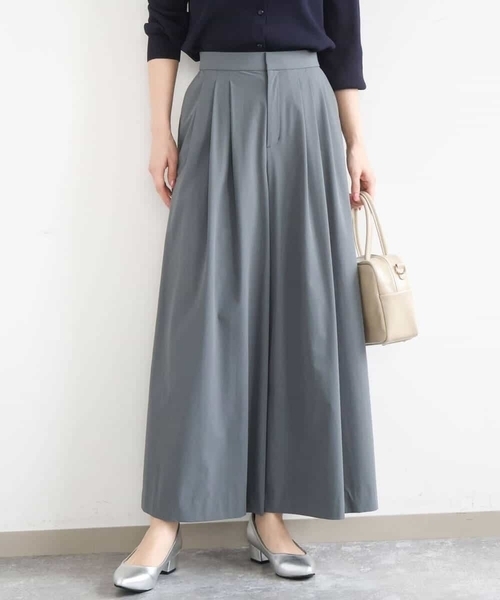 MK MICHEL KLEIN（エムケーミッシェルクラン）の「[洗える]ストレッチ3タックワイドパンツ（その他パンツ・レディース・ネイビー/ダークグレー・38）」の10枚目の写真