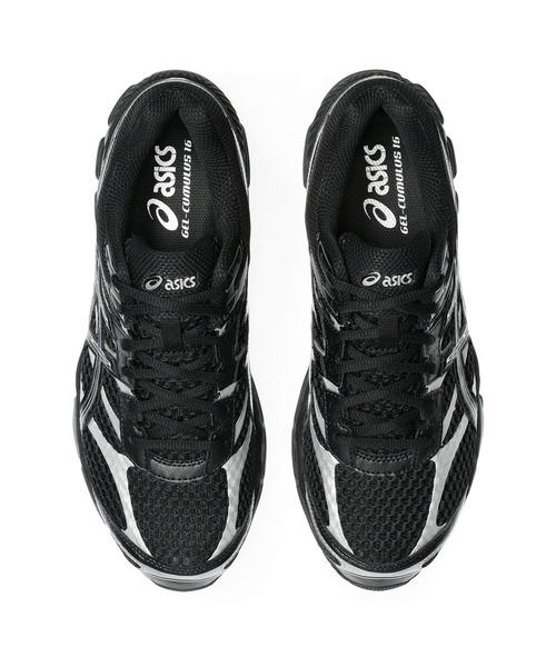 ASICS（アシックス）の「GEL-CUMULUS 16 / ゲルキュムラス 16（スニーカー・メンズ・ブラック×シルバー・26.5/26/29/23.5/27/24/28.5/29.5/25.5/25/23/28/27.5/24.5）」の6枚目の写真