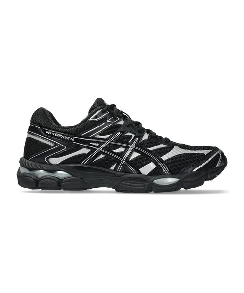 ASICS（アシックス）の「GEL-CUMULUS 16 / ゲルキュムラス 16（スニーカー・メンズ・ブラック×シルバー・26.5/26/29/23.5/27/24/28.5/29.5/25.5/25/23/28/27.5/24.5）」の4枚目の写真